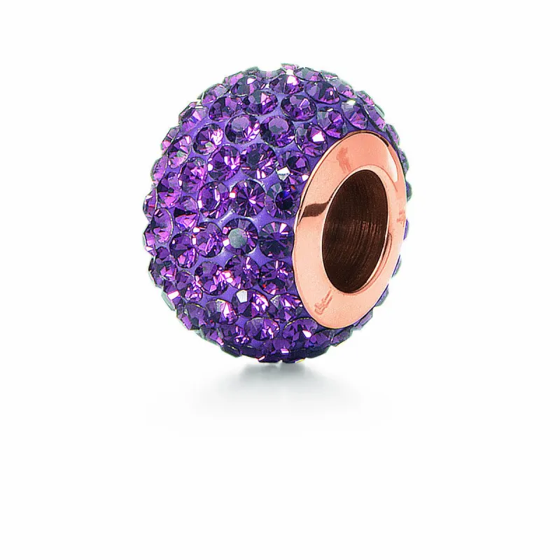 Женские бусы Folli Follie Фиолетовый 1 cm